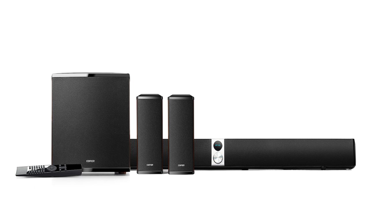 Edifier S90HD / 202W / 4.1 Channel / Soundbar Home Theatre System with Dolby & DTS / Wooden