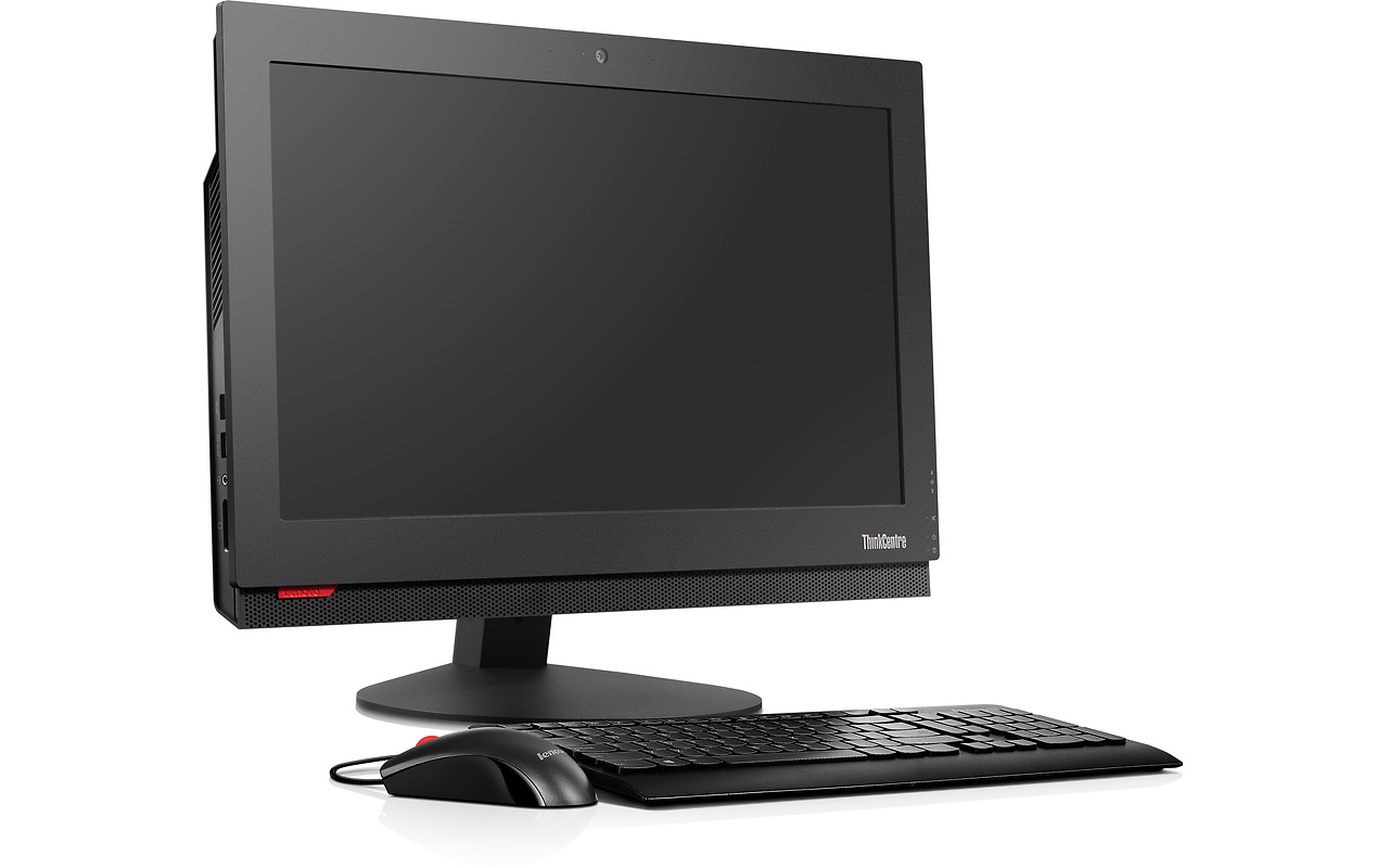 Lenovo ThinkCentre M700Z 20" LED HD \ G3900T \ 4GB DDR4 \ SSD 128Gb \ Keyboard & Mouse \ Windows 10 Pro Black
