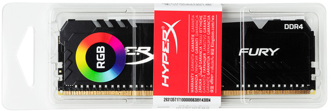 Kingston HyperX FURY RGB HX432C16FB3A/16 / 16Gb / DDR4 / 3200 / CL16 / 1.35V /