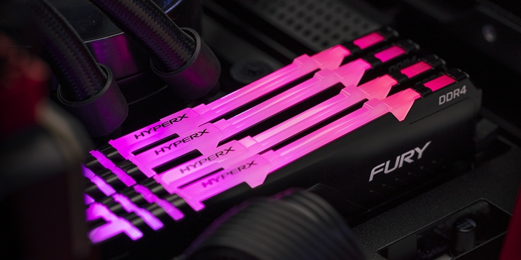 Kingston HyperX FURY RGB HX432C16FB3A/16 / 16Gb / DDR4 / 3200 / CL16 / 1.35V /