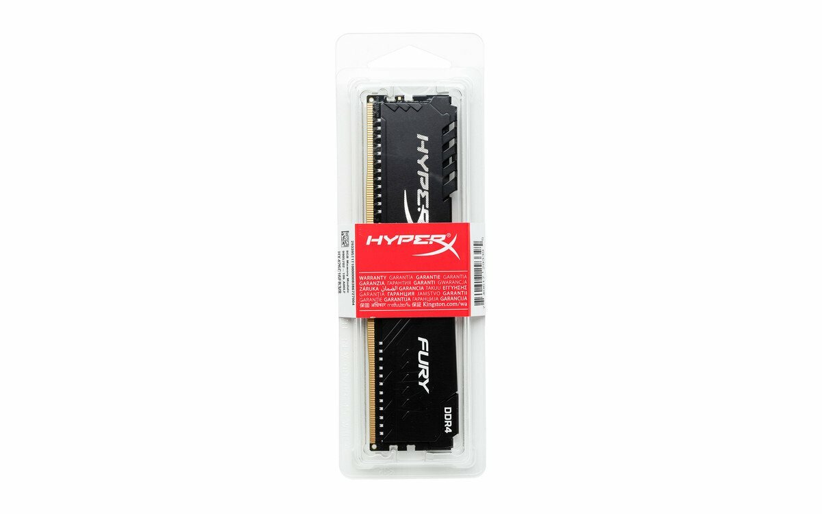RAM Kingston HyperX FURY HX434C16FB3/8 / 8GB / DDR4 / 3466 / PC27700 / CL16 / 1.2V / Black