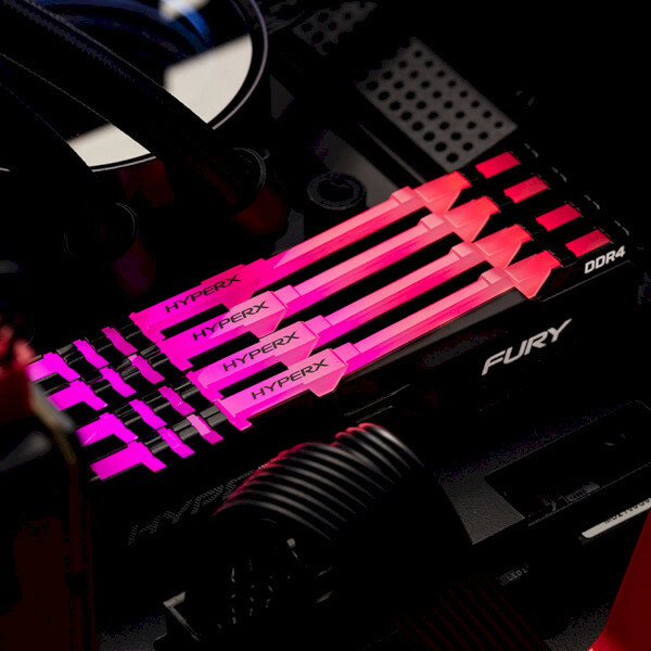 Kingston HyperX FURY RGB HX432C16FB3A/8 / 8Gb / DDR4 / 3200 / CL16 / 1.35V /
