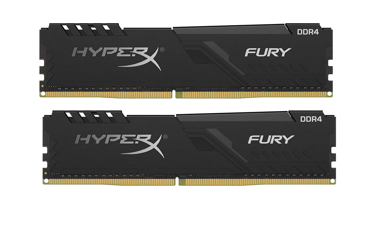 KIT RAM Kingston HyperX FURY HX434C16FB3K2/32 / 2x16GB / DDR4 / 3466 / PC27700 / CL16 / 1.2V / Black