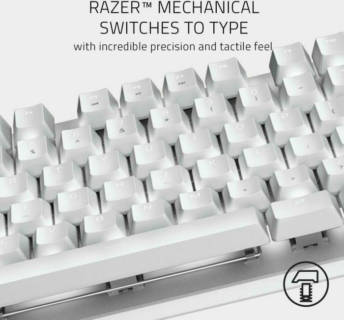 Razer Keyboard Mechanical BlackWidow Lite Mercury Ed. Orange Switch RZ03-02640700-R3M1 / White