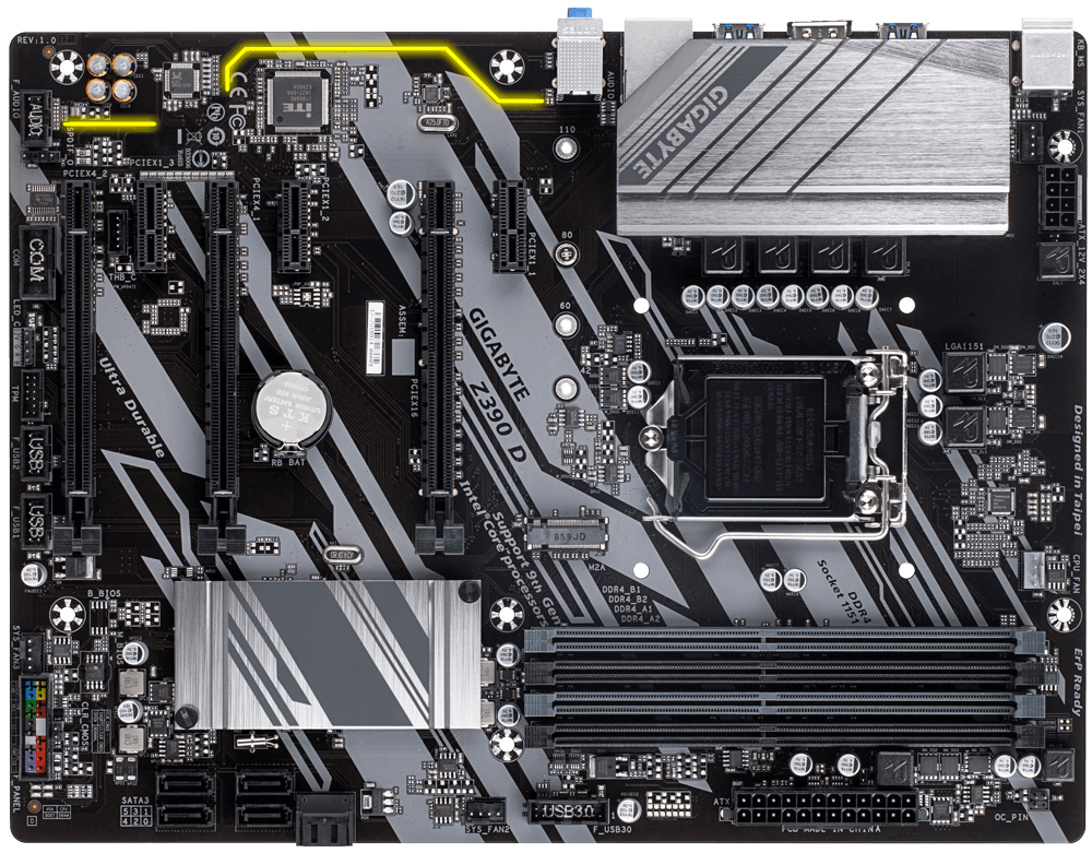 MB GIGABYTE Z390 D / ATX / Intel Z390 / 4xDDR4 /