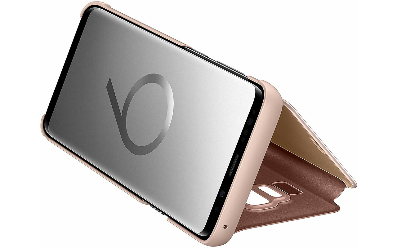 Samsung Clear view cover Galaxy S9+ / Gold