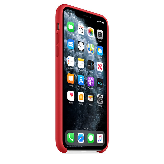 Apple Original iPhone 11 Pro Max Silicone Case / Red