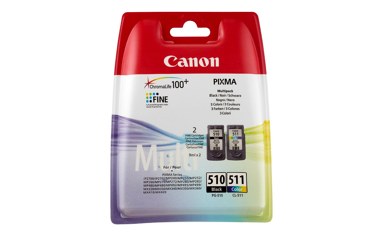 Canon PG-510 & CL-511 Multi Pack Ink Cartridge