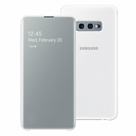 Samsung Original Clear view cover Galaxy S10E White