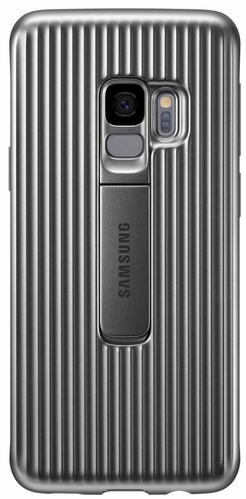 Samsung Protective Stadning Cover Galaxy S9 / Silver
