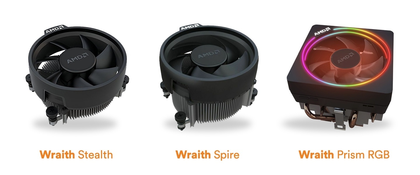 Cooler OEM for AMD Ryzen Socket AM4 105W with Wraith Prism RGB LED