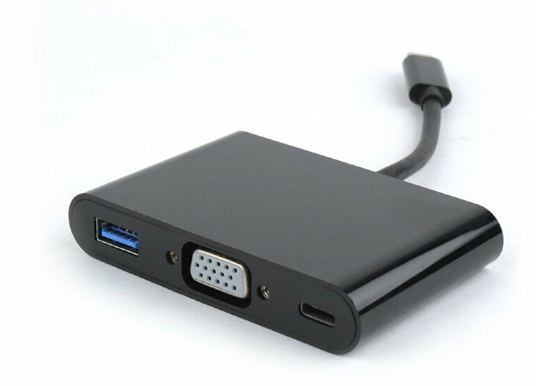 Gembird A-CM-VGA3in1-01 Adapter USB-C to 3-in-1