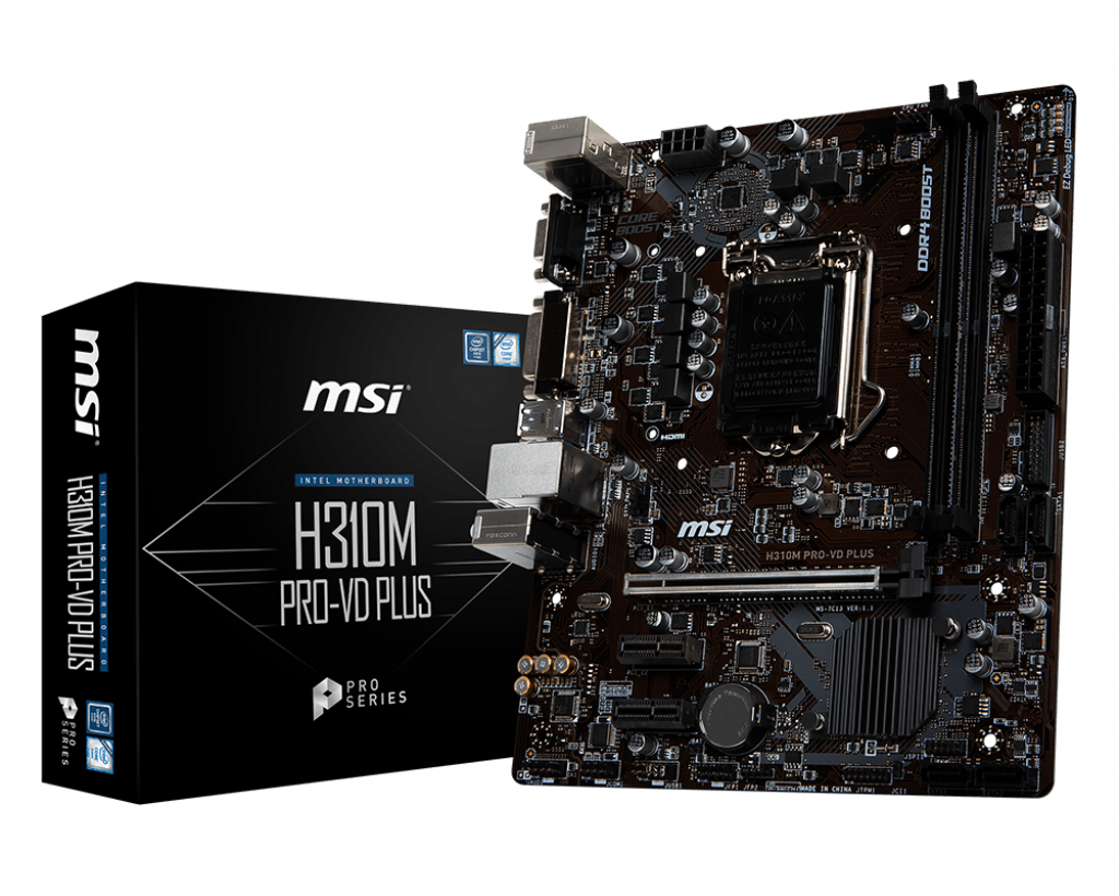 MB MSI H310M PRO-VD PLUS mATX Intel H310 2xDDR4