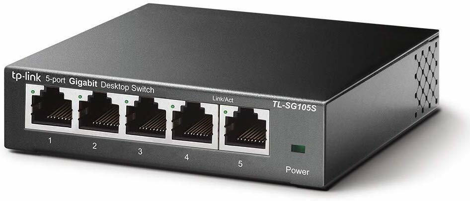 TP-LINK TL-SG105S Gigabit Switch 5 Ports / Black