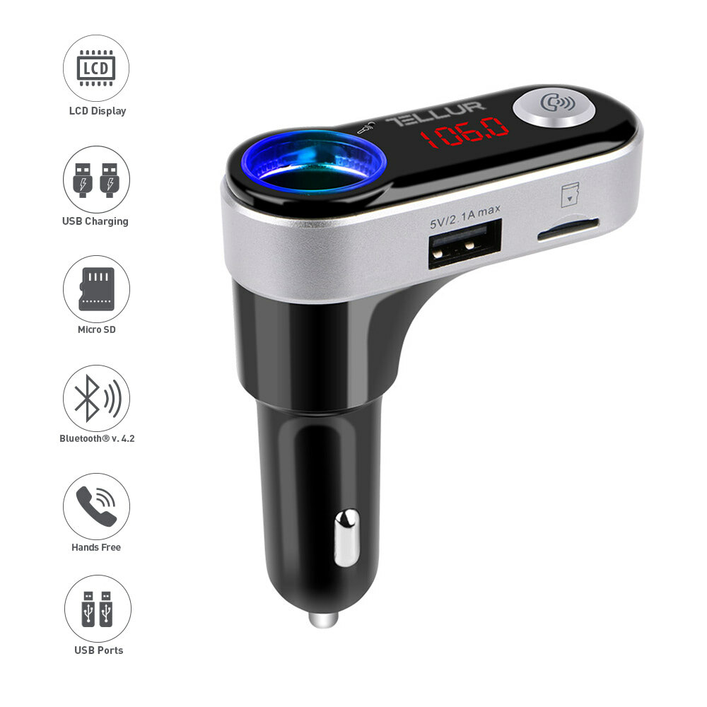 Tellur FMT-B2 Bluetooth FM Transmitter / Black