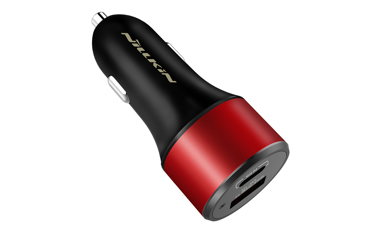 Nillkin Celerity Auto adapter Quick Charge 3.0 63W / Red