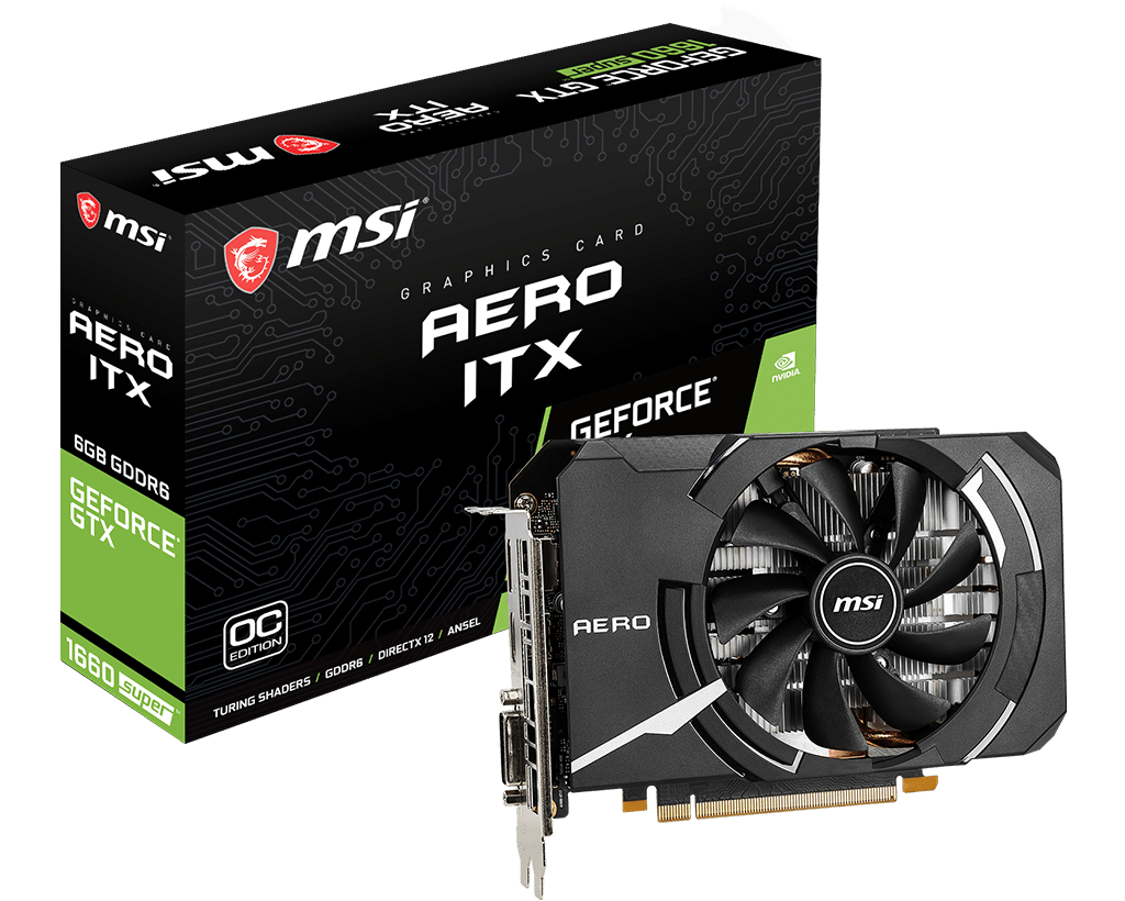 MSI GeForce GTX 1660 SUPER AERO ITX 6G OC 6GB DDR6 192Bit