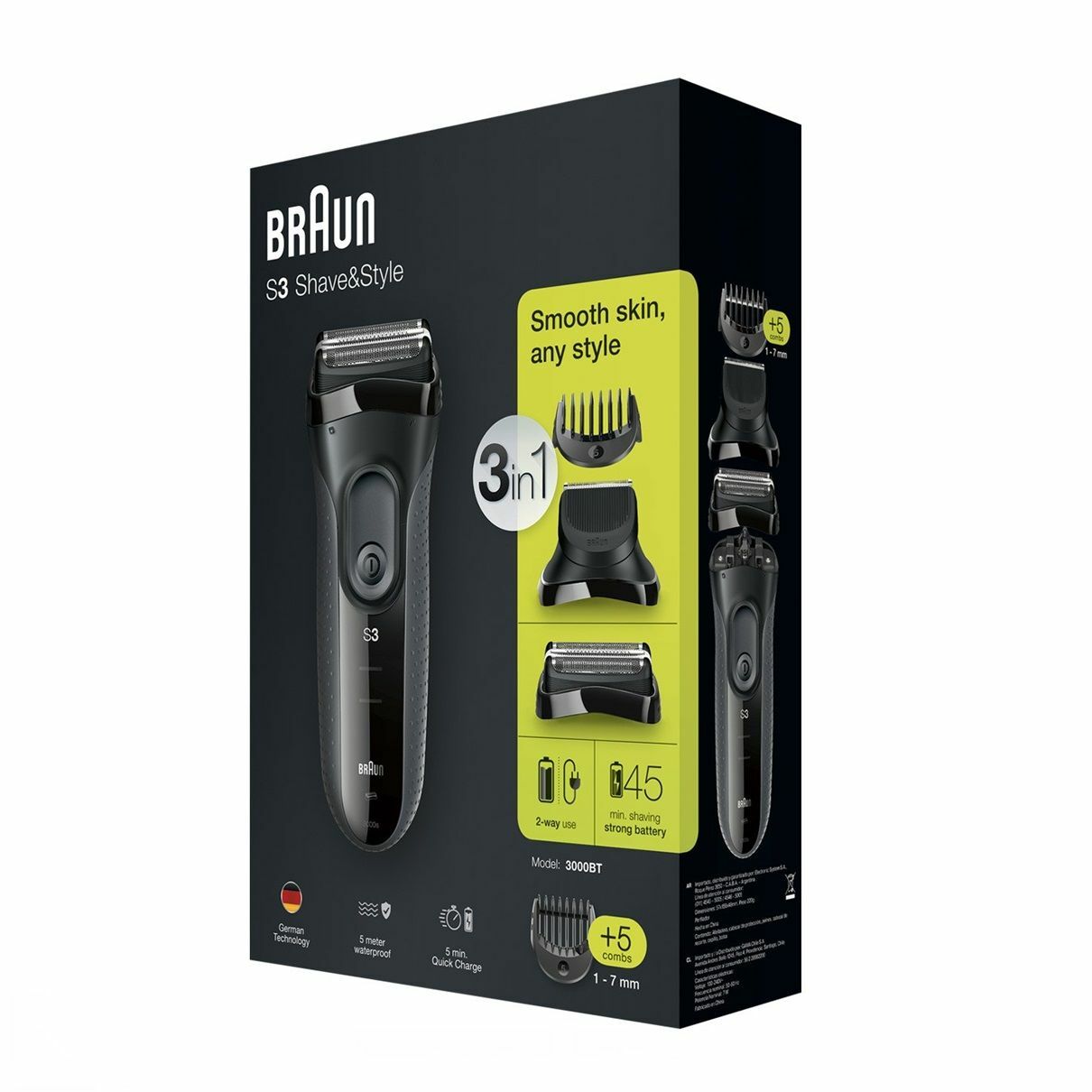 Braun 3000BT / Black