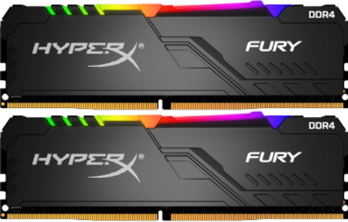 Kingston HyperX FURY RGB HX426C16FB3AK2/16 / 2x8GB / DDR4 / 2666 / PC21300 / CL16 / 1.2V /