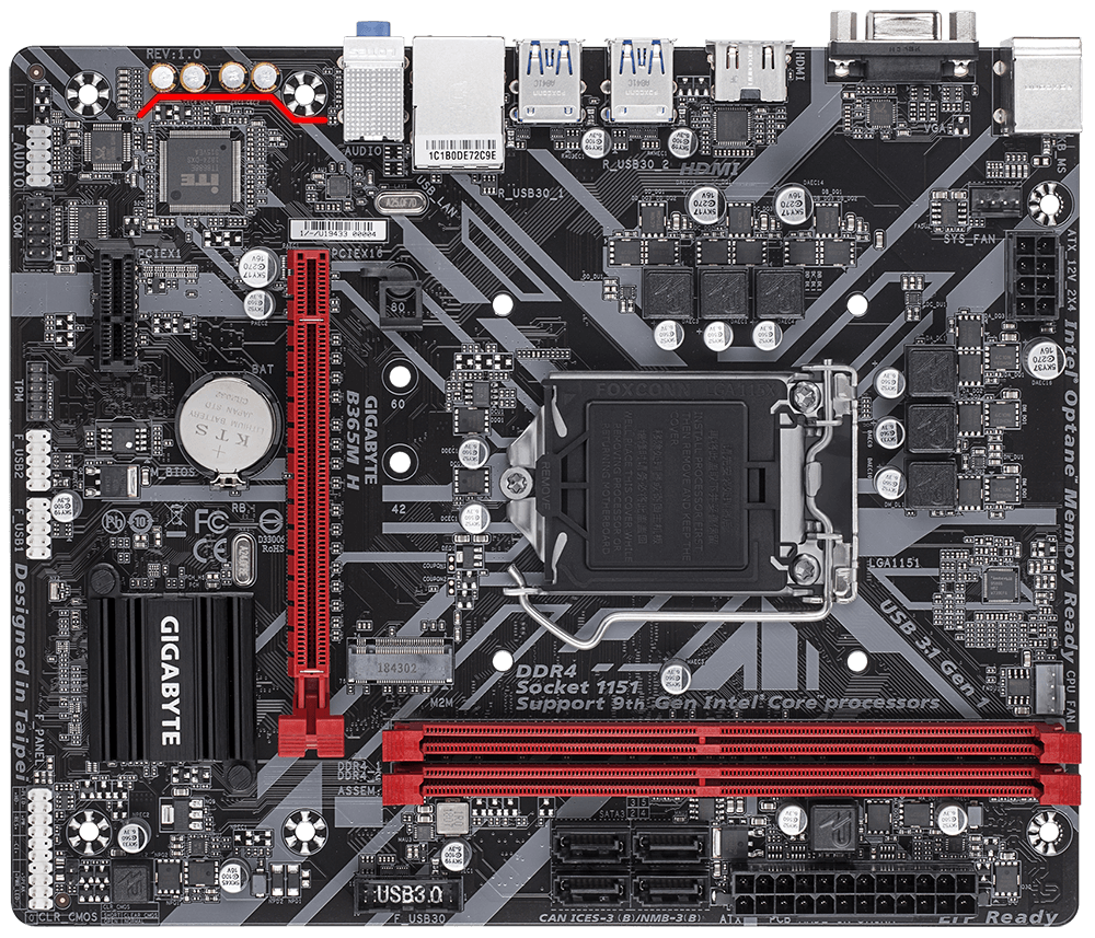 MB GIGABYTE B365M H / S1151 / Intel B365 / DDR4 / mATX