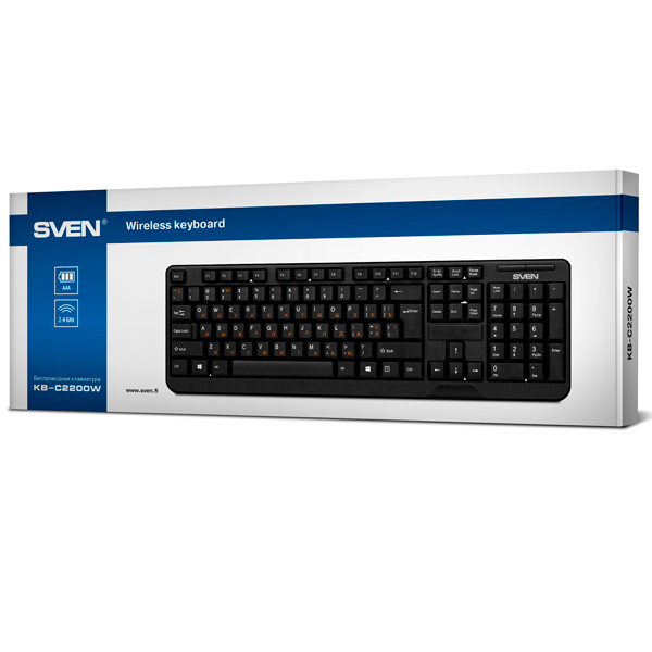 Keyboard Sven KB-C2200W / Black