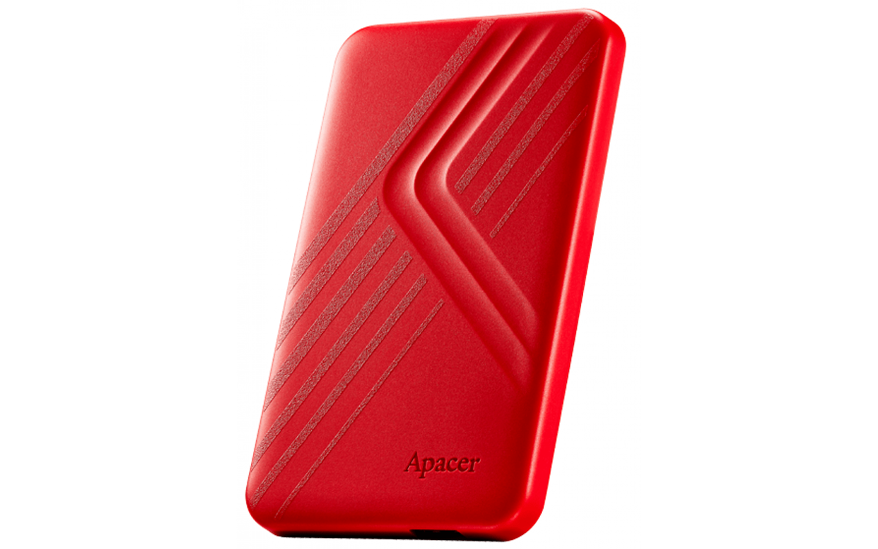 Apacer AC236 1.0TB Ultra-Slim Portable Hard Drive AP1TBAC236 / Red