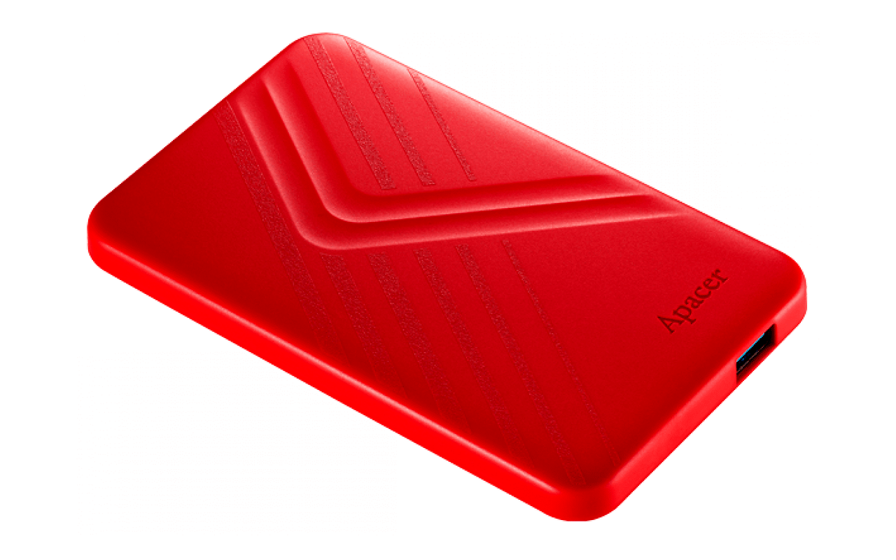 Apacer AC236 1.0TB Ultra-Slim Portable Hard Drive AP1TBAC236 / Red
