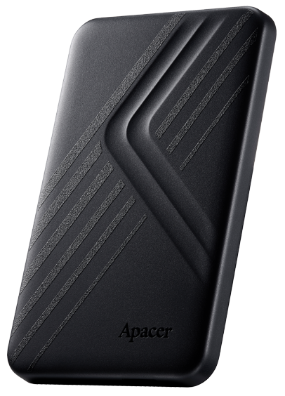 Apacer AC236 1.0TB Ultra-Slim Portable Hard Drive AP1TBAC236 / Black