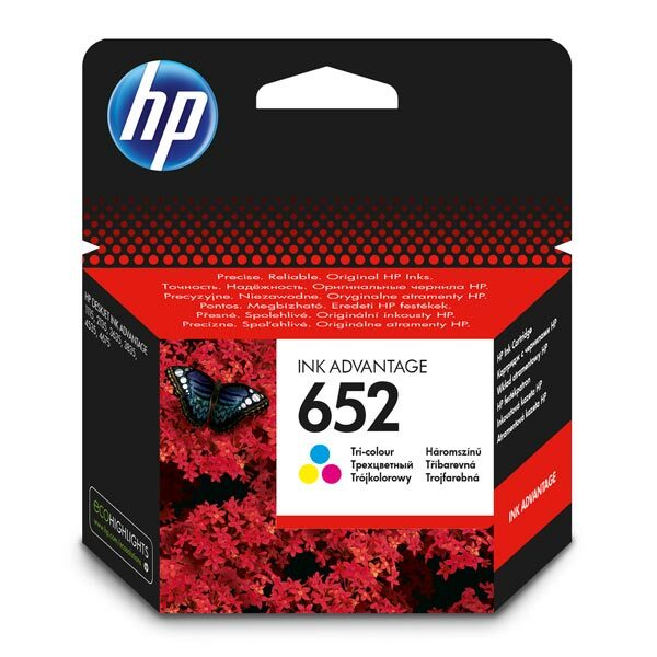 HP 652 Original Ink Advantage Cartridge F6V2 / Color