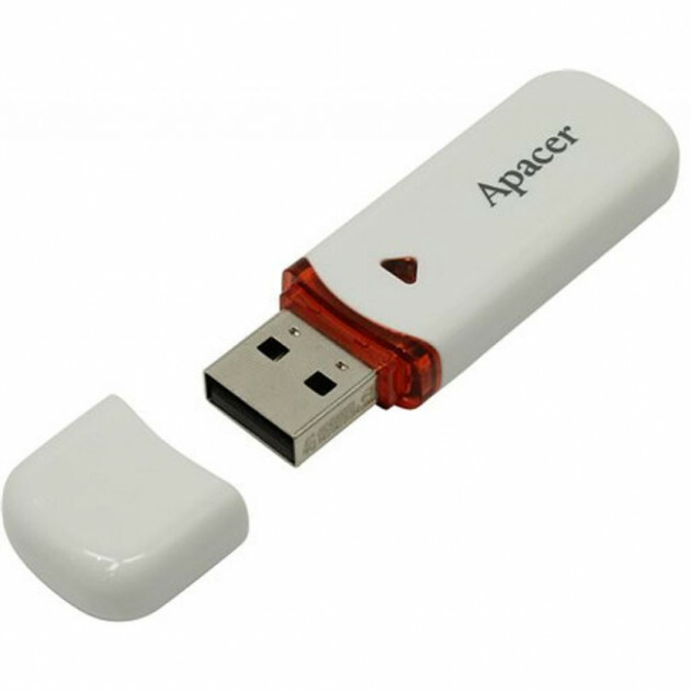 Apacer AH333 32GB USB2.0 Flash Drive AP32GAH333 / White