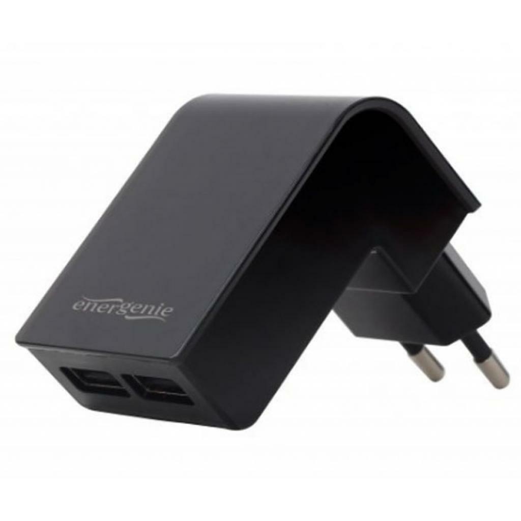Gembird Energenie EG-U2C2A-02 Universal USB Charger / Black