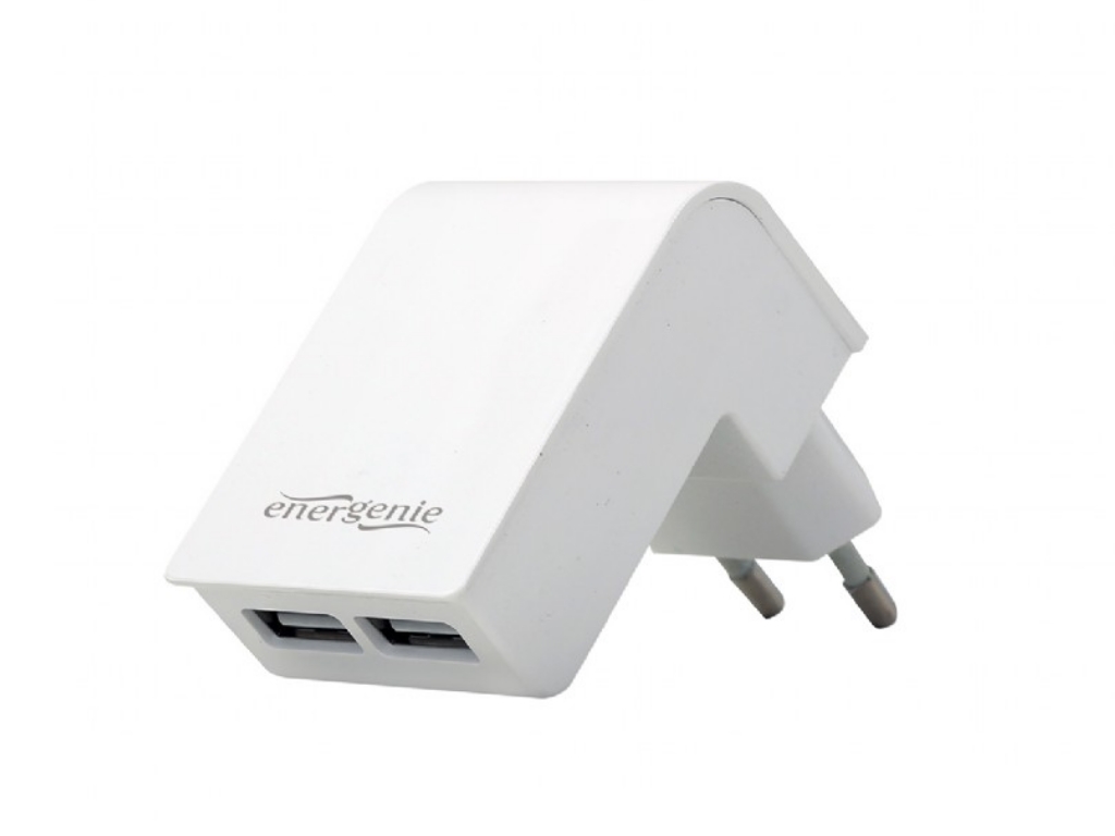 Gembird Energenie EG-U2C2A-02 Universal USB Charger / White