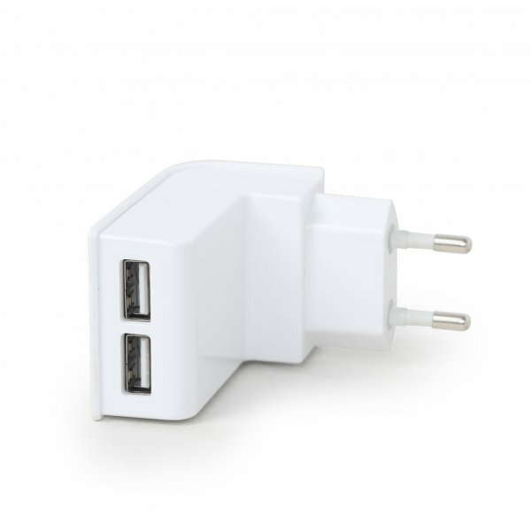Gembird Energenie EG-U2C2A-02 Universal USB Charger / White