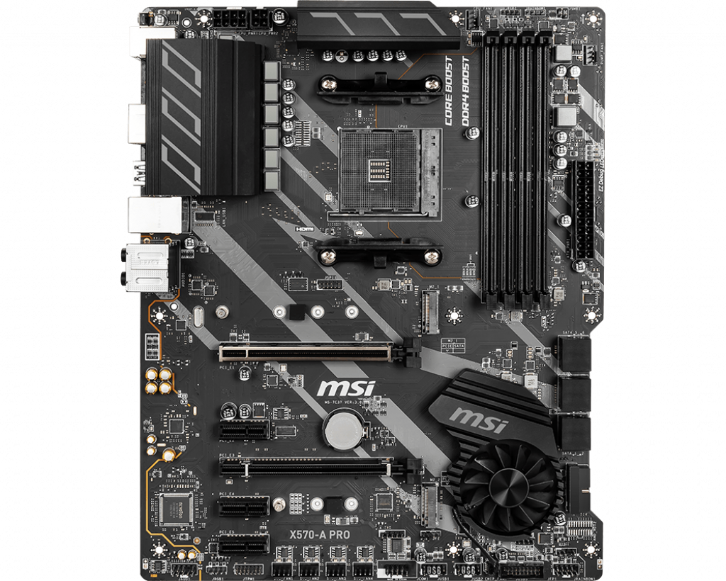 MSI X570-A PRO Socket AM4 AMD X570 Dual 4xDDR4-4400+ ATX