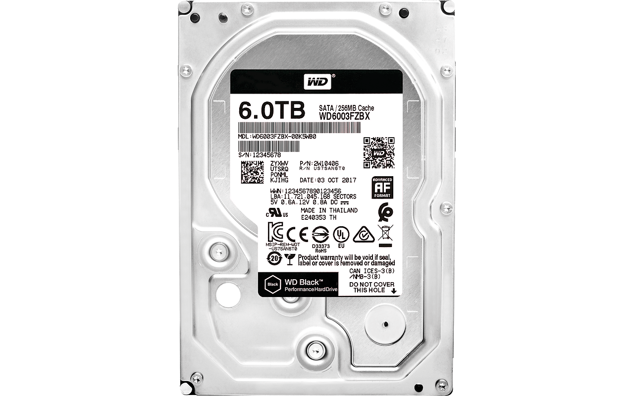 WesternDigital WD6003FZBX 3.5" HDD 6.0TB Caviar Black /