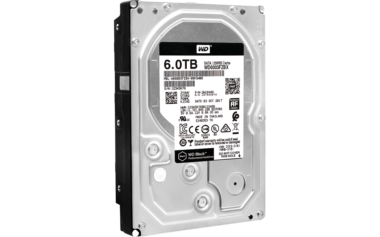WesternDigital WD6003FZBX 3.5" HDD 6.0TB Caviar Black /