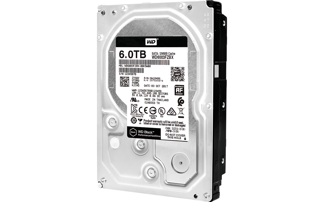 WesternDigital WD6003FZBX 3.5" HDD 6.0TB Caviar Black /