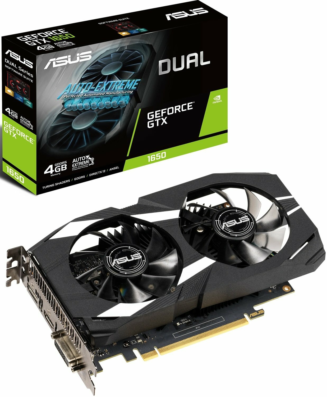 ASUS GeForce GTX1650 4GB GDDR5 128bit DUAL-GTX1650-4G