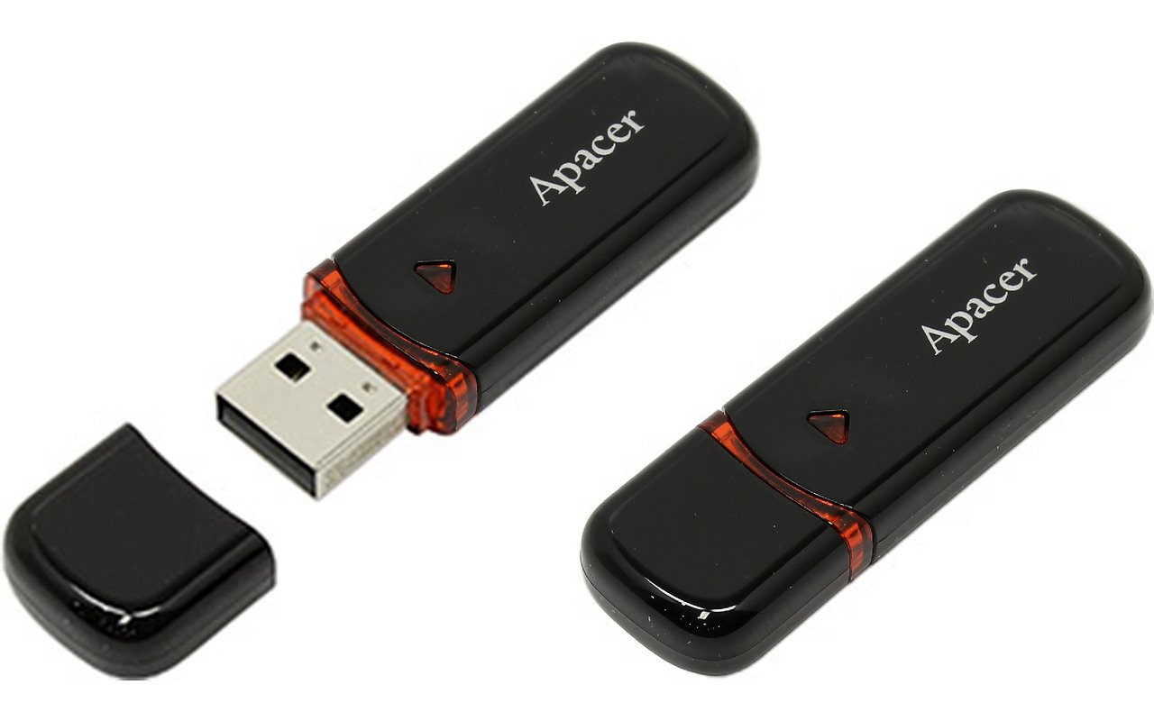 Apacer AH33316GB USB2.0 Flash Drive AP16GAH333 / Black