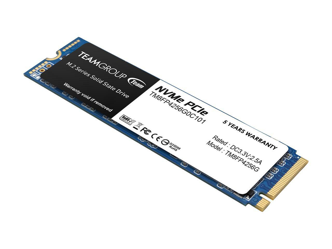 TeamGroup MP34 TM8FP4256G0C101 256GB SSD NVMe M.2 Gen3 x4 Type 2280