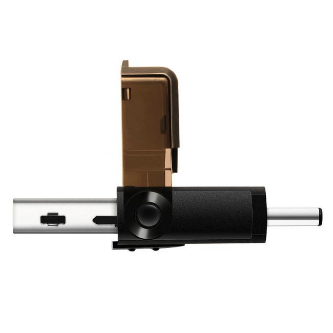 ADATA USB-C OTG READER USB3.1/Type-C for microSD Black