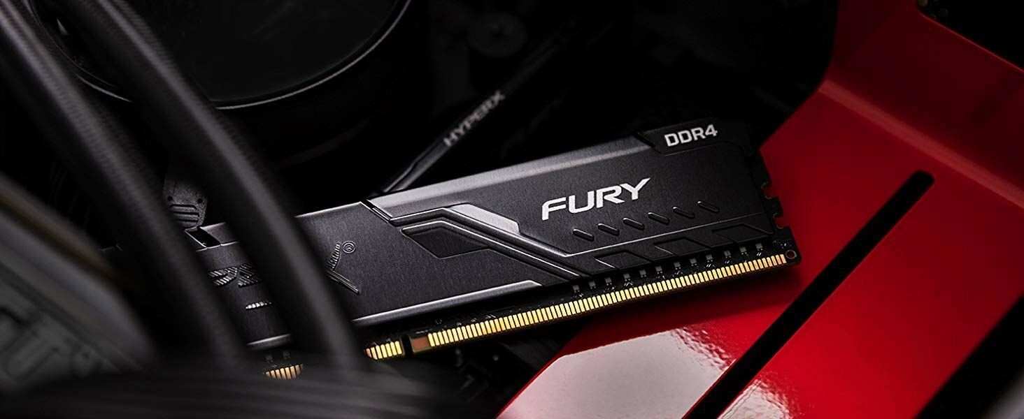 RAM Kingston HyperX FURY HX426C16FB3/16 / 16GB / DDR4 / 2666 / PC21300 / CL16 / 1.2V / Black
