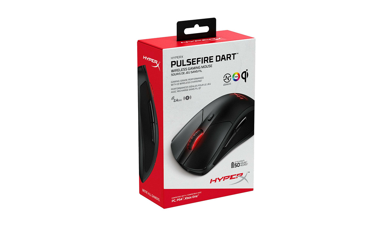 HyperX Pulsefire Dart Ambidextro RGB Pixart 3389 / Black