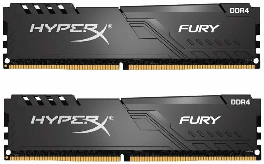 KIT RAM Kingston HyperX FURY HX432C16FB3K2/8 / 2x4Gb / DDR4 / 3200 / CL16 / 1.2V / Black