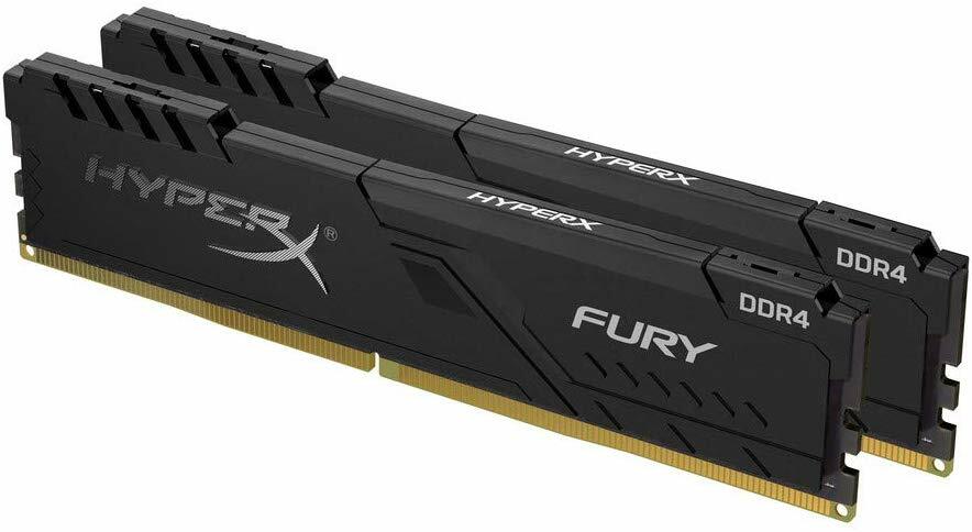 KIT RAM Kingston HyperX FURY HX432C16FB3K2/8 / 2x4Gb / DDR4 / 3200 / CL16 / 1.2V / Black