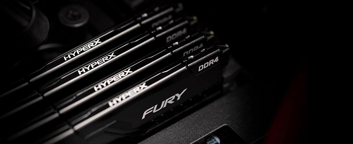 KIT RAM Kingston HyperX FURY HX432C16FB3K2/8 / 2x4Gb / DDR4 / 3200 / CL16 / 1.2V / Black