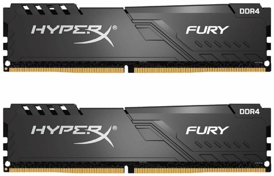 KIT RAM Kingston HyperX FURY HX430C15FB3K2/8 / 2x4GB / DDR4 / 3000 / PC24000 / CL15 / 1.2V / Black