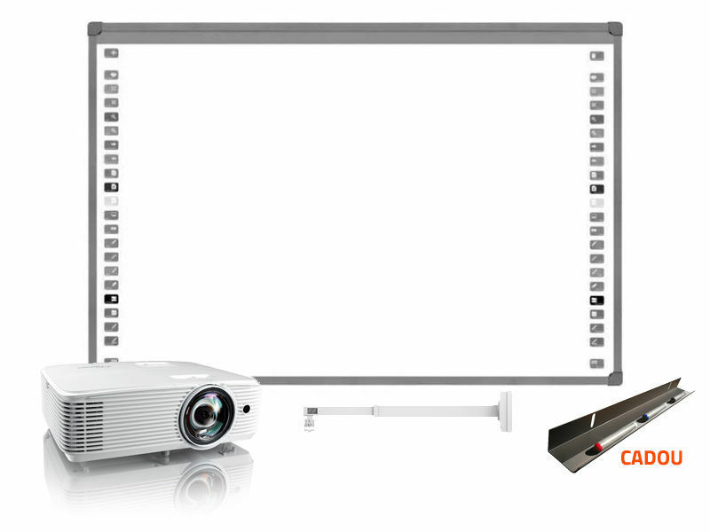 SET VIDEOPROIECTOR OPTOMA X308STE SHORT THROW+ SUPORT PROIECTOR CT-PRB-8M + TABLA Interactiva EVOBOARD IB85/DONWIEV IB86