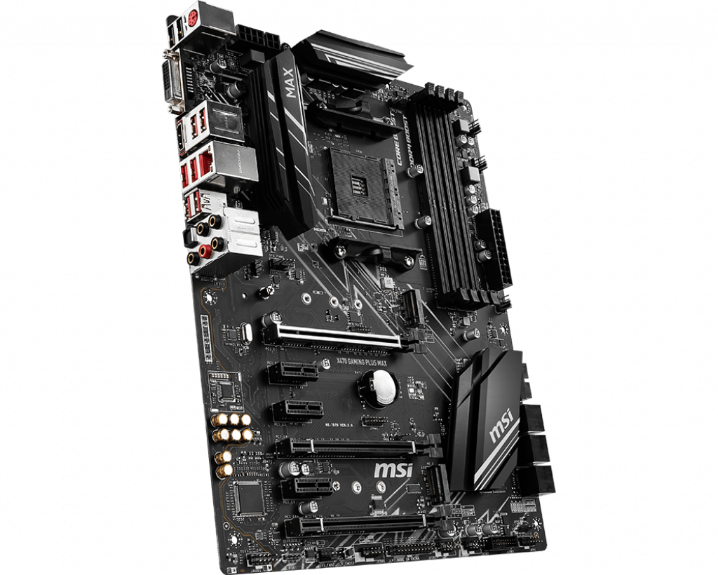 MSI X470 GAMING PLUS MAX / ATX / Socket AM4 / AMD X470 / Dual 4xDDR4-4133