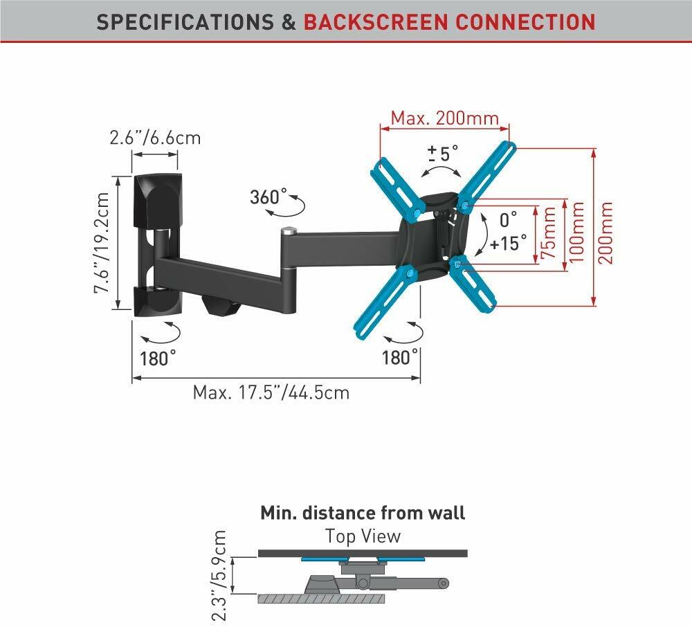 Barkan 2400 13" - 39" Full Motion / Black
